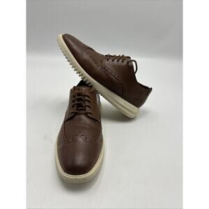 Cole Haan Grand Plus Wingtip Oxford Men’s Size 9.5 Brown Dress Casual C36939